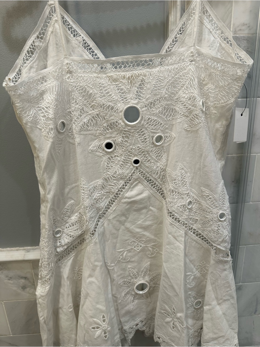 LoveShackFancy - Brealynn Embellishment Cotton Mini Dress - Picture 7 of 10